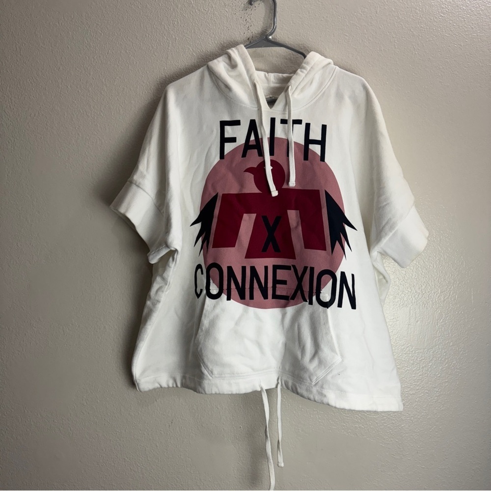 Faith Connexion Hoodie Jacket Short Sleeve Vintage